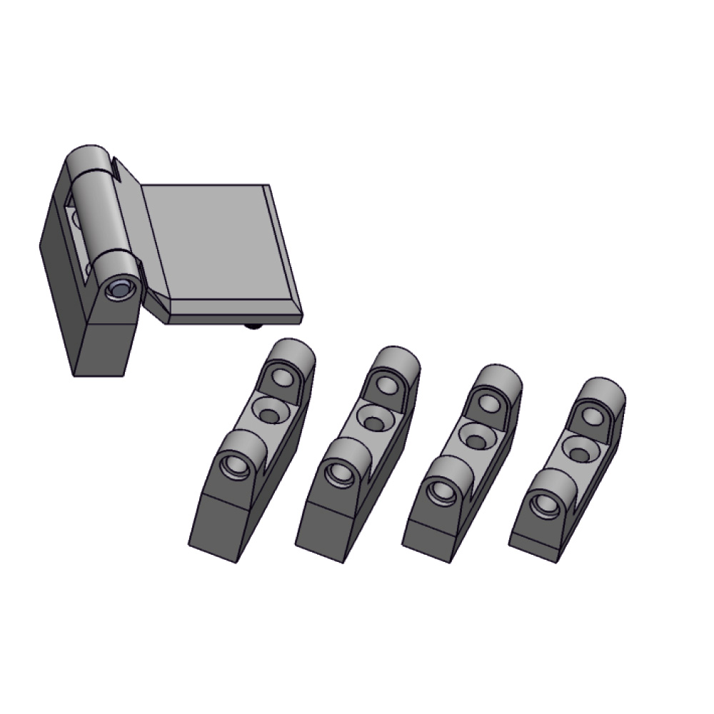 Cerniera esterna zama cromata MK16