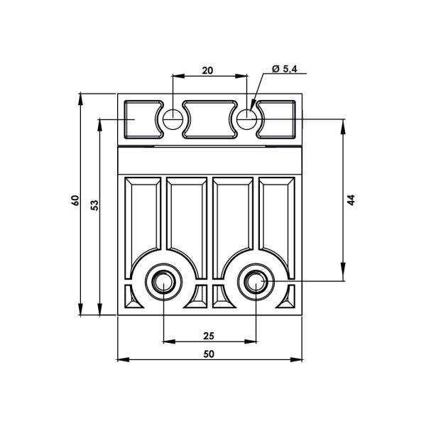Cerniera esterna zama cromata MK16