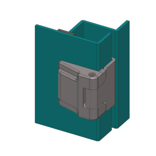 Cerniera esterna con perni per pannelli di spessore 25mm