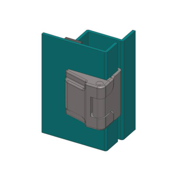 Cerniera esterna con perni per pannelli di spessore 22mm