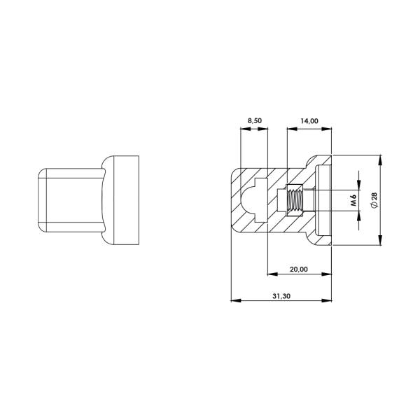Guida per asta rotonda