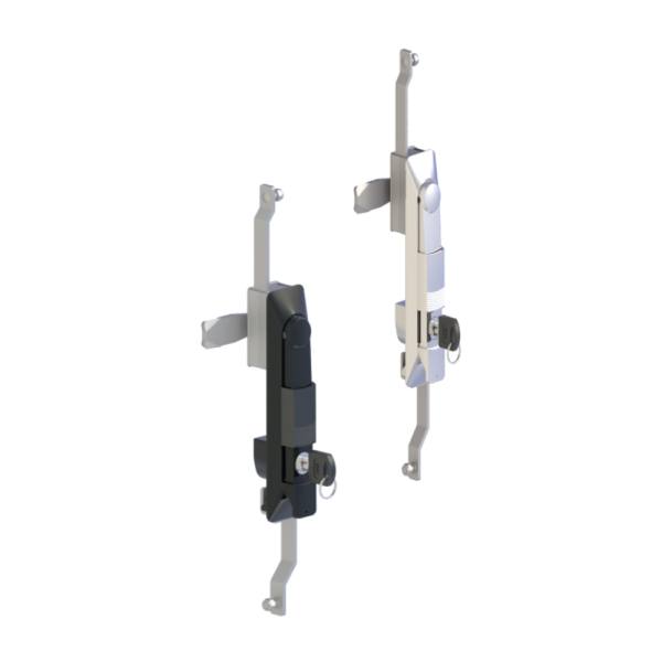 Maniglia girevole in zama con serratura KI32