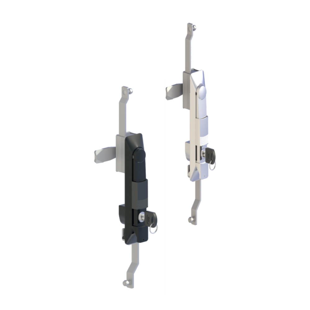 Maniglia girevole in zama con serratura KI32