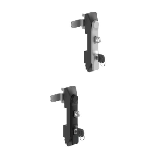 Maniglia girevole in plastica e zama per chiusura con lucchetto KI35