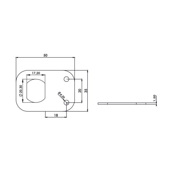 Piastra fissaggio SP11.2.1