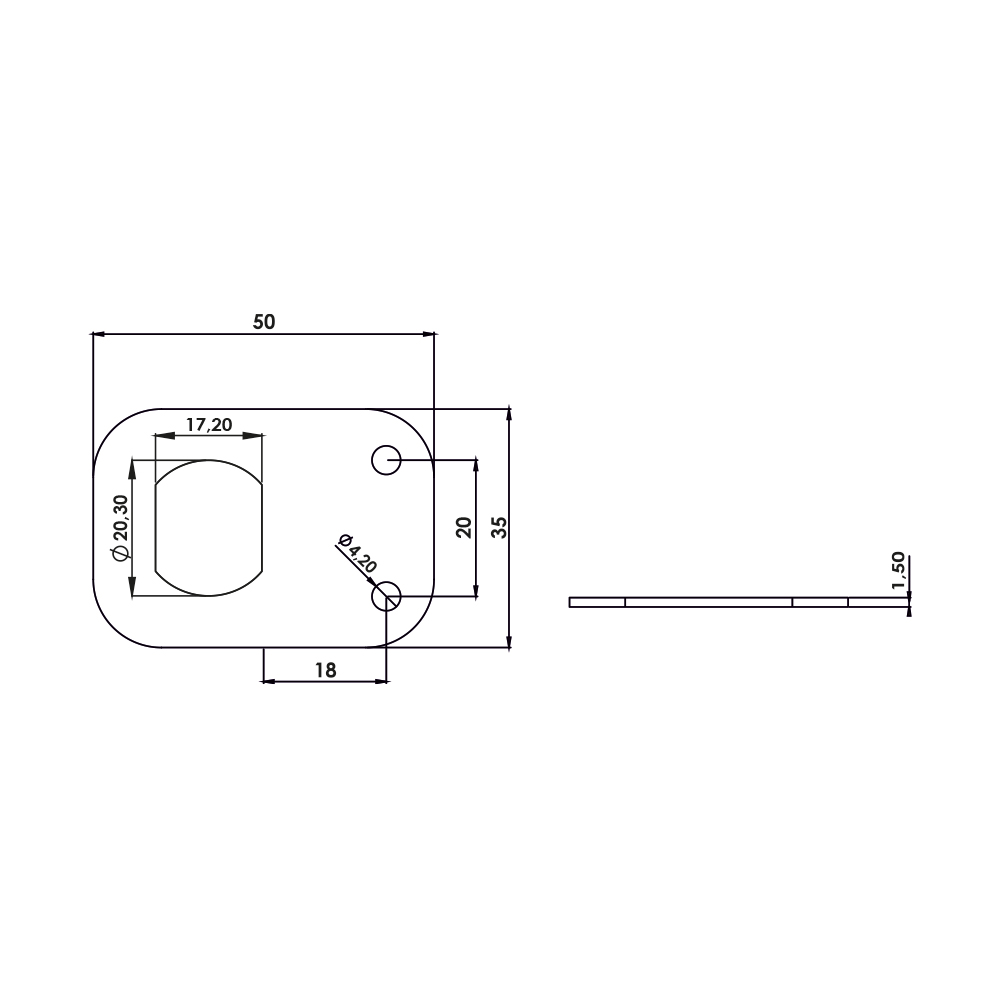 Piastra fissaggio SP11.2.1