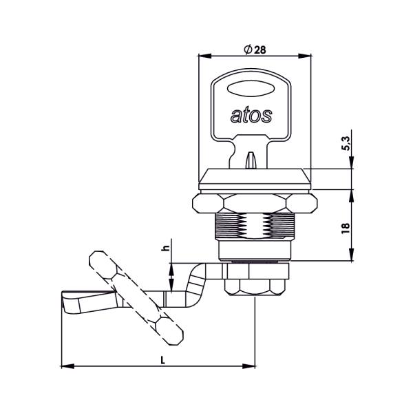 Serratura a cilindro KM05