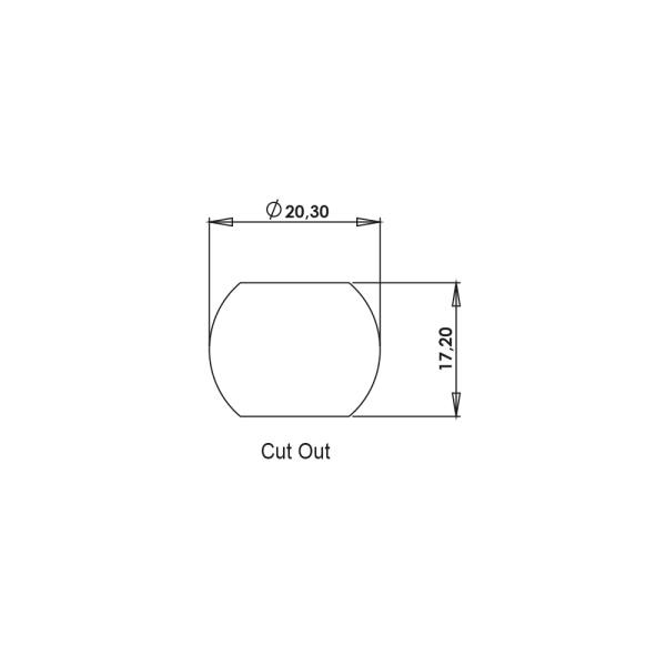 Serratura a cilindro in zama rotazione 90 gradi