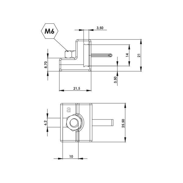 Guida per asta piatta - ILY01.35