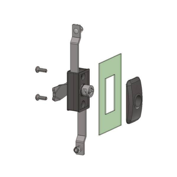 Serratura ad asta con chiusura a levetta KI03