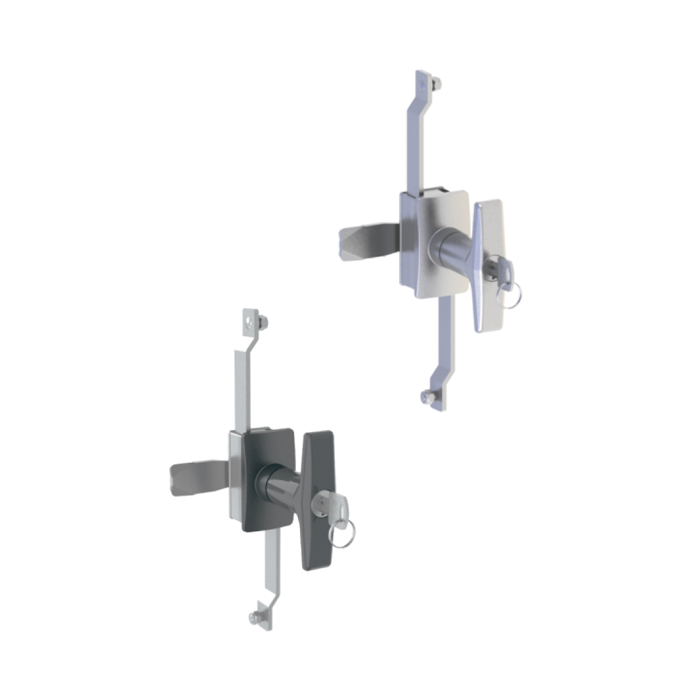 Serratura ad asta con maniglia a T