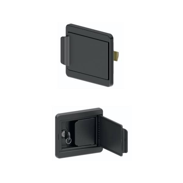 KK01.DD-serratura Serratura con sportello per armadi metallici e quadri elettrici - KK01