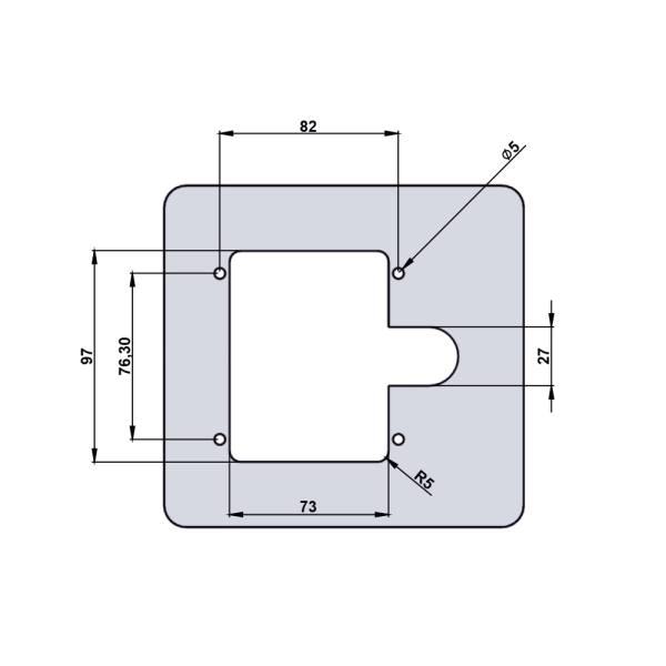 Serratura per armadi metallici e quadri elettrici - KK03