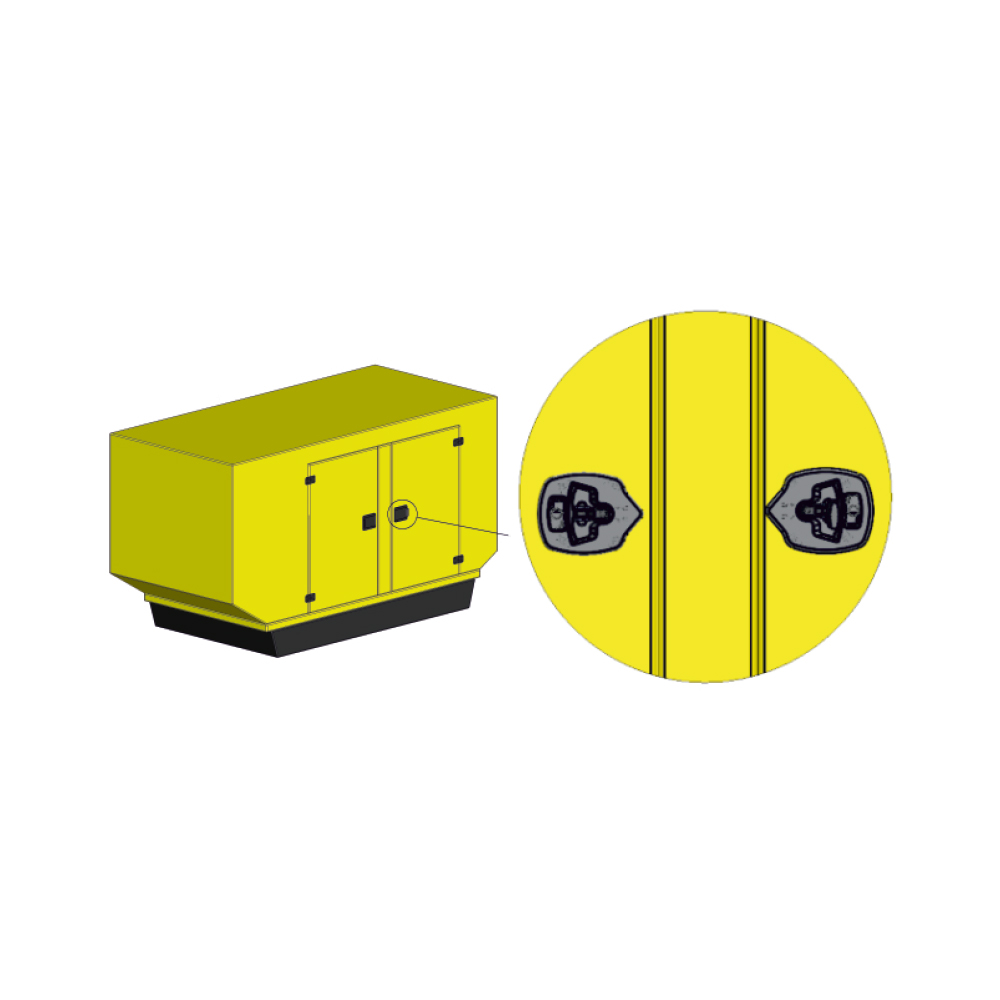 Serratura per armadi metallici e quadri elettrici - KK13