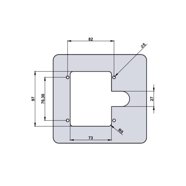 Serratura per armadi metallici e quadri elettrici - KK13