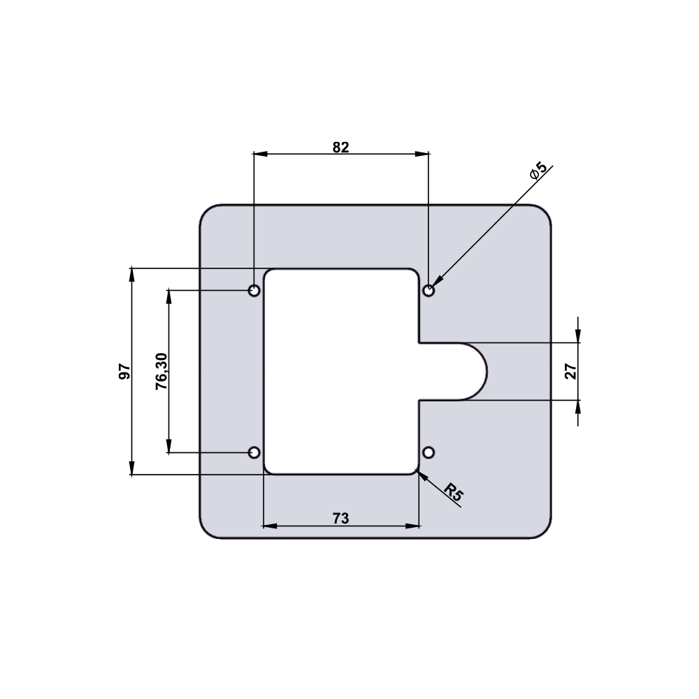 Serratura per armadi metallici e quadri elettrici – KK13