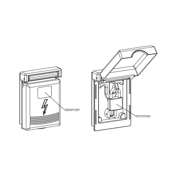 Serratura in alluminio per armadio elettrico - KT02